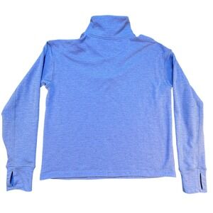 Outdoor Voices Womens MegaFleece Half Zip Pullover Blue Thumbhole size M